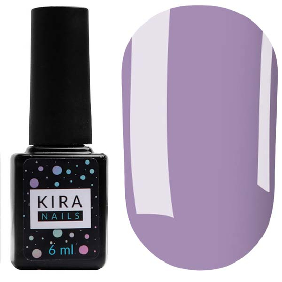 Гель-лак Kira Nails №085 (лилово-серый, эмаль), 6 мл