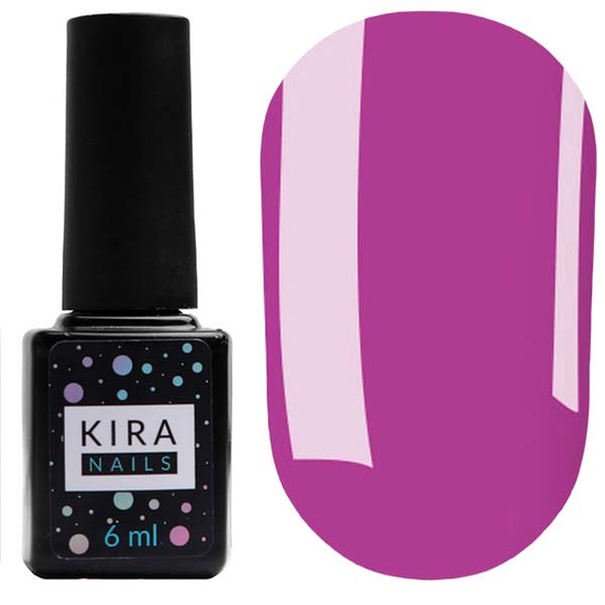 Гель-лак Kira Nails №102 (темная фуксия, эмаль), 6 мл