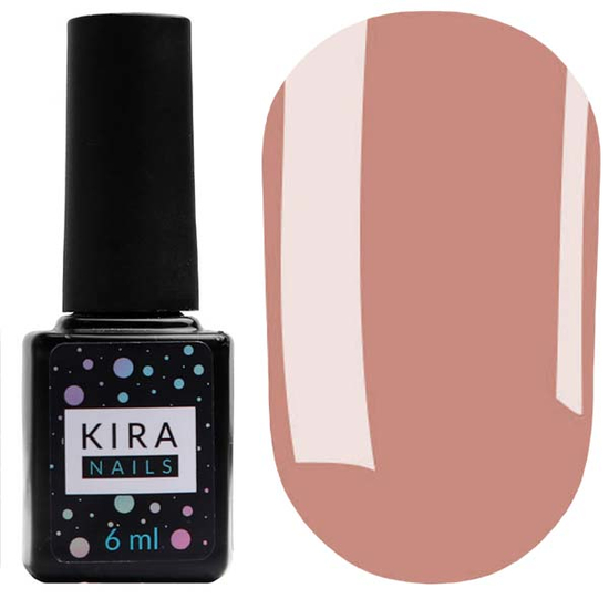 Гель-лак Kira Nails №114 (розовато-коричневый, эмаль), 6 мл