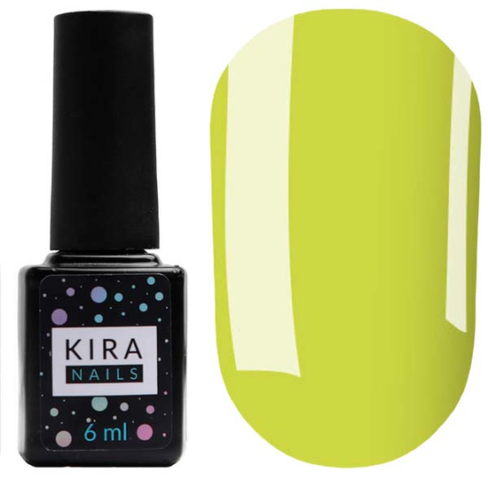 Гель-лак Kira Nails №125 (приглушенный светло-желтый, эмаль), 6 мл