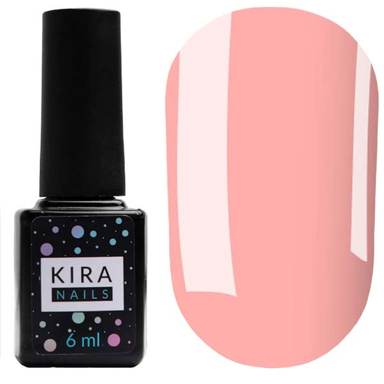 Гель-лак Kira Nails №141 (бежево-рожевий, емаль), 6 мл