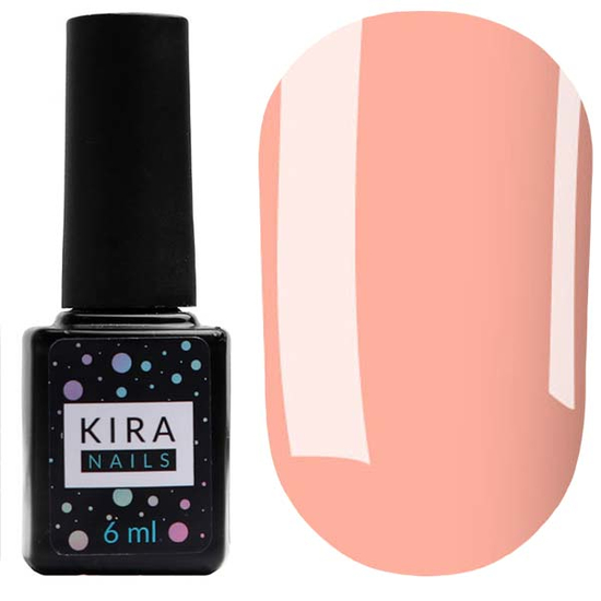 Гель-лак Kira Nails №142 (персиково-розовый, эмаль), 6 мл