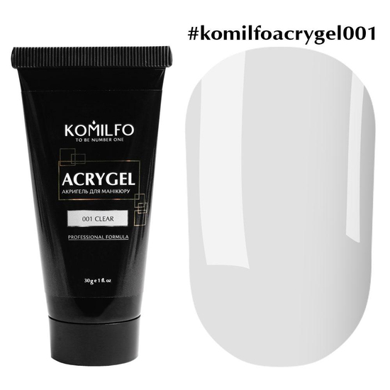 Komilfo AcryGel 001 Clear, 30 мл, Об`єм: 30 мл, Колір: Clear