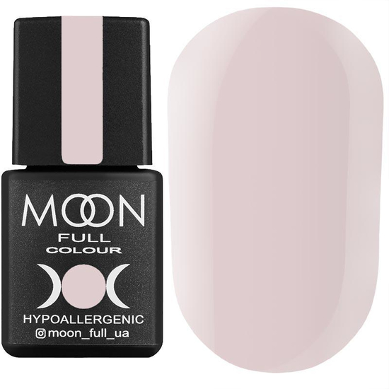 Гель-лак MOON FULL color Gel polish №102 (блідий бежево-рожевий, емаль), 8 мл