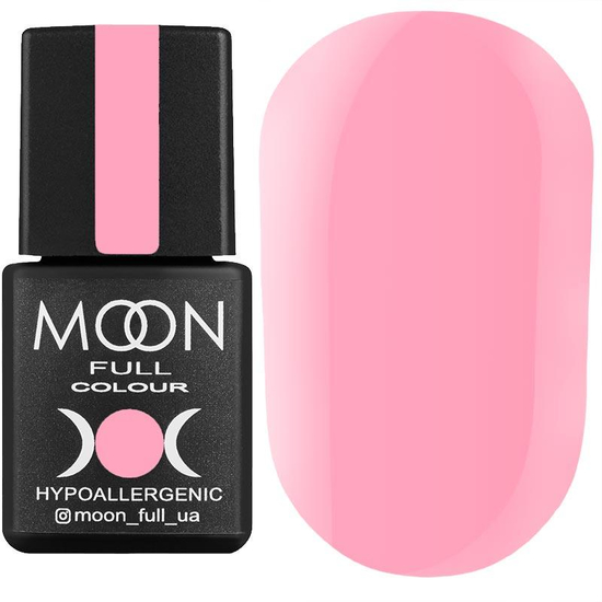 Гель-лак MOON FULL color Gel polish №106 (светлый ярко-розовый, эмаль), 8 мл