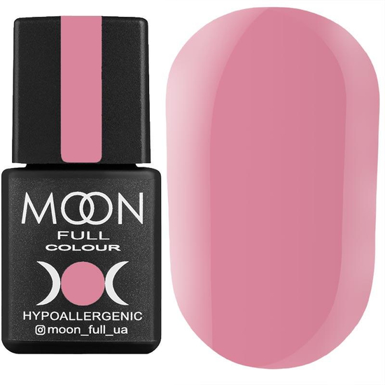 Гель-лак MOON FULL color Gel polish №112 (розовый холодный, эмаль), 8 мл