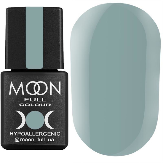 Гель-лак MOON FULL color Gel polish №150 (світло-сірий з блакитним відтінком, емаль), 8 мл