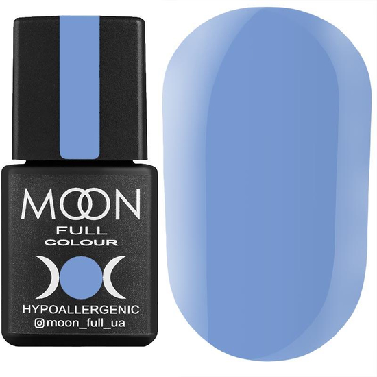 Гель-лак MOON FULL color Gel polish №155 (повітряний синій, емаль), 8 мл