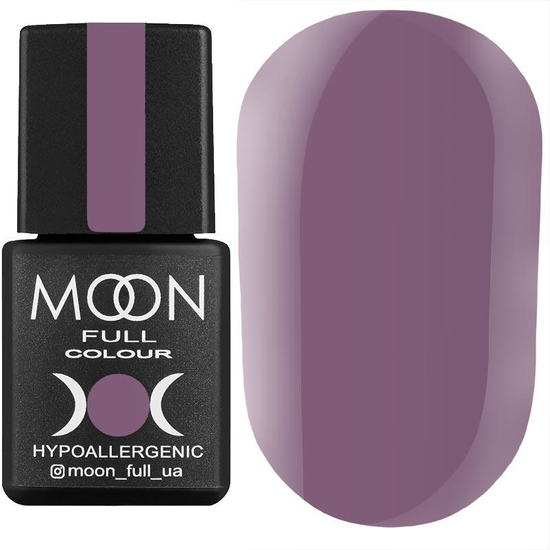 Гель-лак MOON FULL color Gel polish №159 (пастельний фіолетовий, емаль), 8 мл
