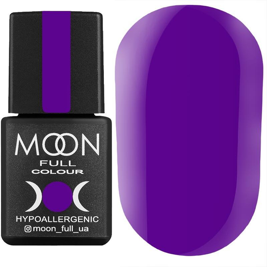 Гель-лак MOON FULL color Gel polish №164 (ярко-фиолетовый, эмаль), 8 мл