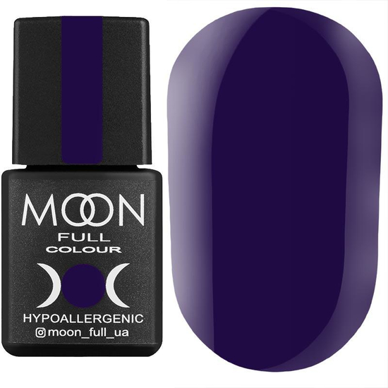 Гель-лак MOON FULL color Gel polish №172 (темный фиолетовый, эмаль), 8 мл