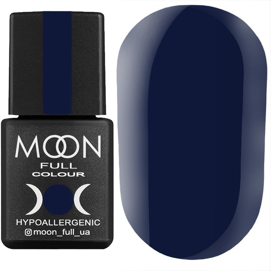 Гель-лак MOON FULL color Gel polish №175 (синій димчастий, емаль), 8 мл