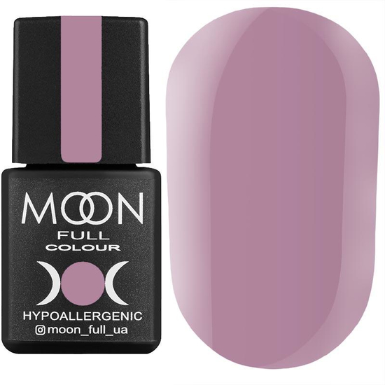 Гель-лак MOON FULL color Gel polish №158 (бледно-лиловый, эмаль), 8 мл