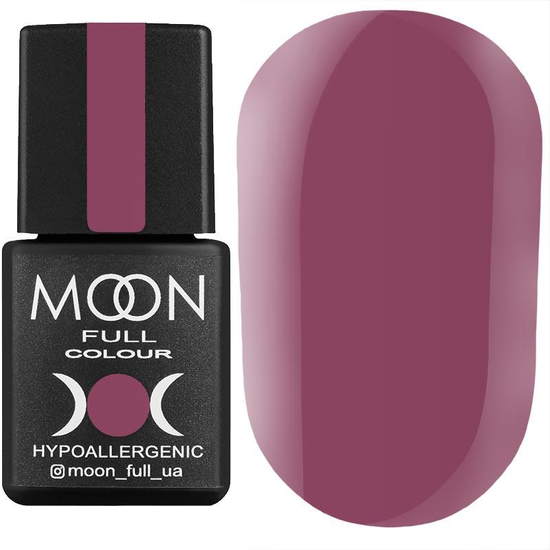 Гель-лак MOON FULL color Gel polish №165 (гелиотроп сиреневый, эмаль), 8 мл