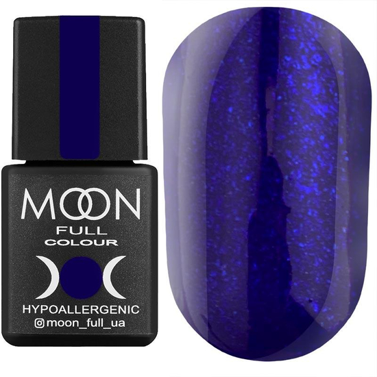 Гель-лак MOON FULL color Gel polish №173 (ультрамариновий, мікроблеск), 8 мл