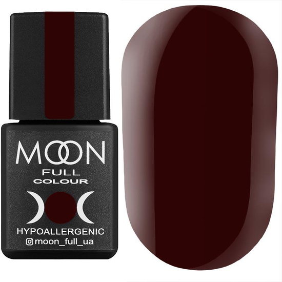 Гель-лак MOON FULL color Gel polish №191 (темный каштан, эмаль), 8 мл