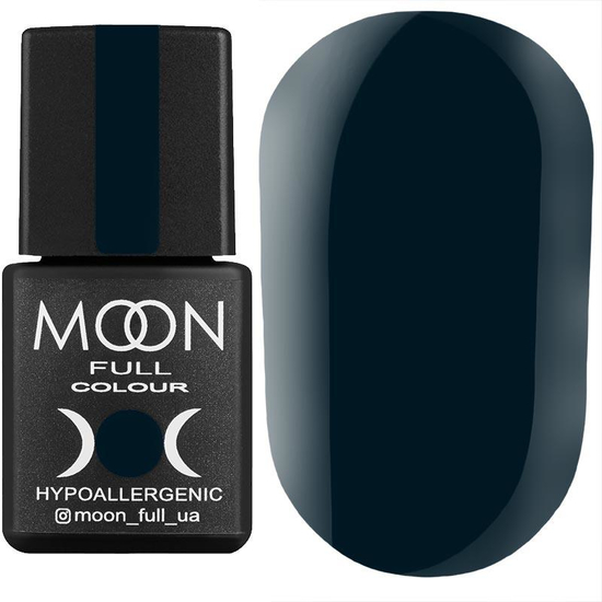 Гель-лак MOON FULL color Gel polish №216 (опівнічно-синій, емаль), 8 мл