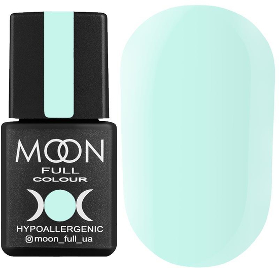 Гель-лак MOON FULL color Gel polish №628 (бело-зеленый светлый, эмаль), 8 мл