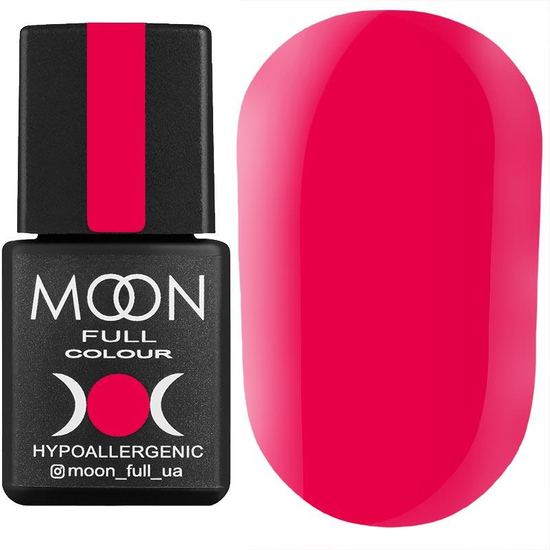 Гель-лак MOON FULL Neon color Gel polish №710 (темна фуксія, неон), 8 мл