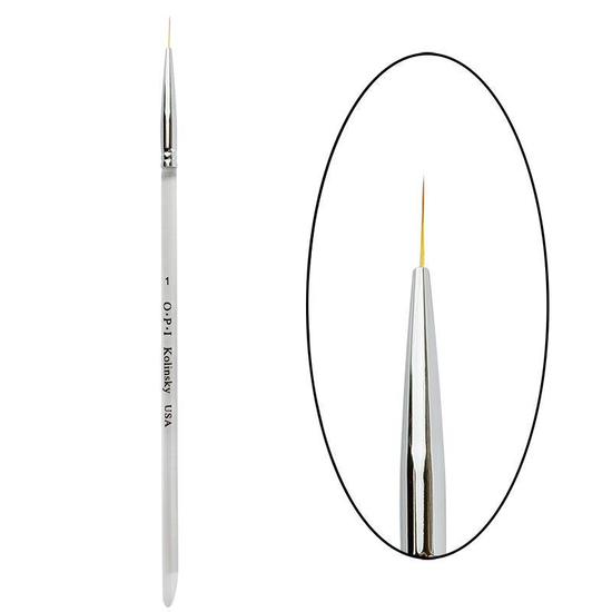 Кисть OPI Liner 1, прозрачная ручка L-34, Цвет: Liner 1, прозрачная ручка