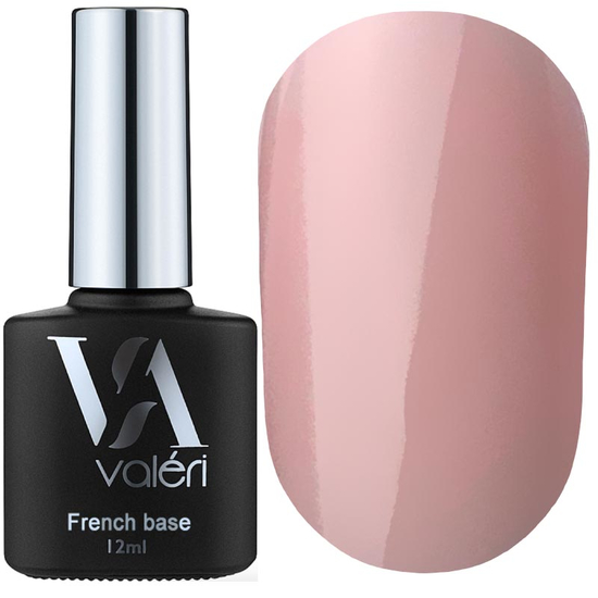 Valeri French base №008 (світлий рожево-бежевий, емаль), 12 мл, Об`єм: 12 мл, Колір: 008