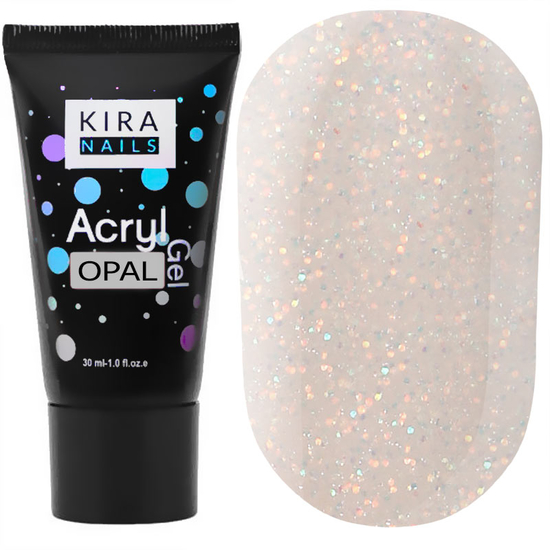 Kira Nails Acryl Gel - Opal, 30 г, Об`єм: 30 г, Колір: Opal