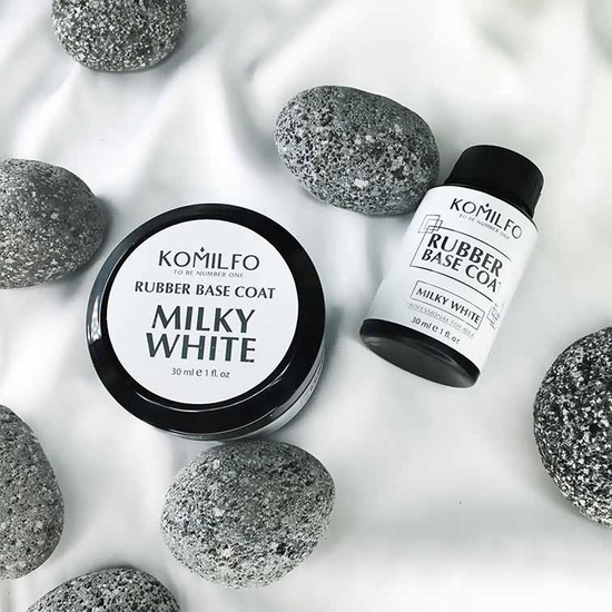 Komilfo Milky White Base, круглая, 30 мл, Объем: 30 мл банка2