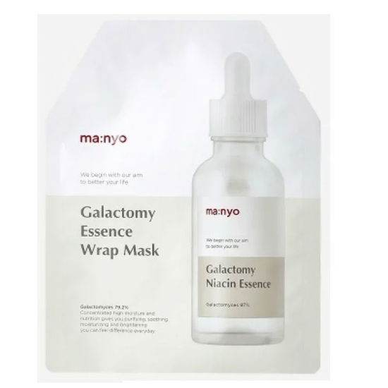 Тканевая маска для лица с ниацинамидом против пигментации Manyo Whitening Source Ampoule Mask