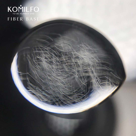 Komilfo Fiber Base - база для нігтів з нейлоновими волокнами, 8 мл, Об`єм: 8 мл4