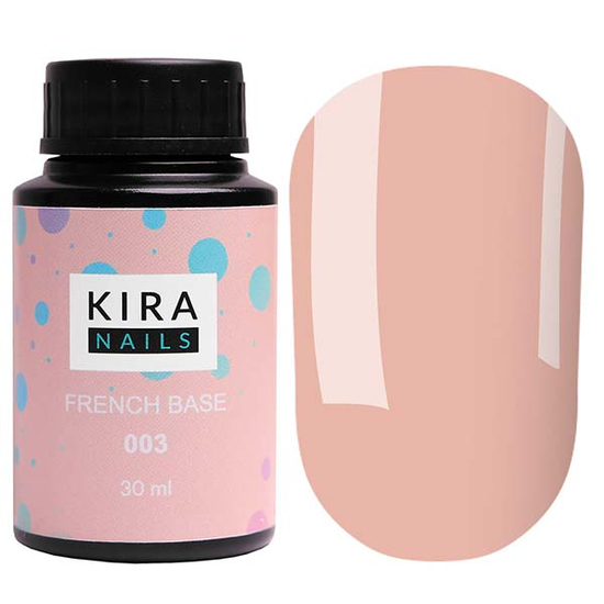 Kira Nails French Base 003 (бежевый), 30 мл, Объем: 30 мл, Цвет: 003
