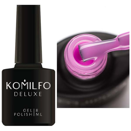 Komilfo Color Base Candy Pink (рожево-фіолетовий, напівпрозорий), 8 мл, Колір: Candy Pink
