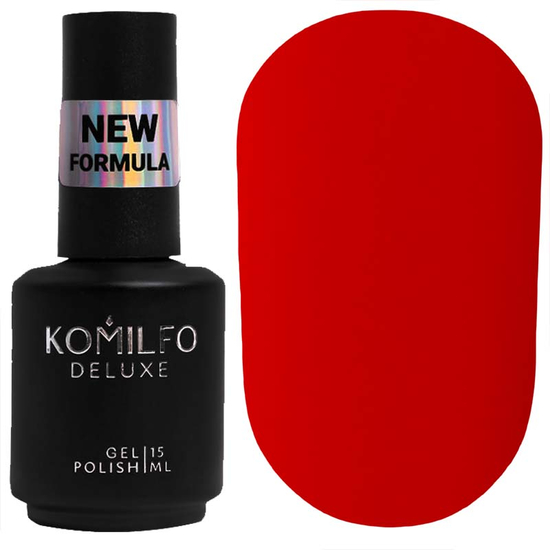 Komilfo No Wipe Matte Top NEW FORMULA - матовий топ для гель-лаку без липкого шару, 15 мл, Об`єм: 15 мл