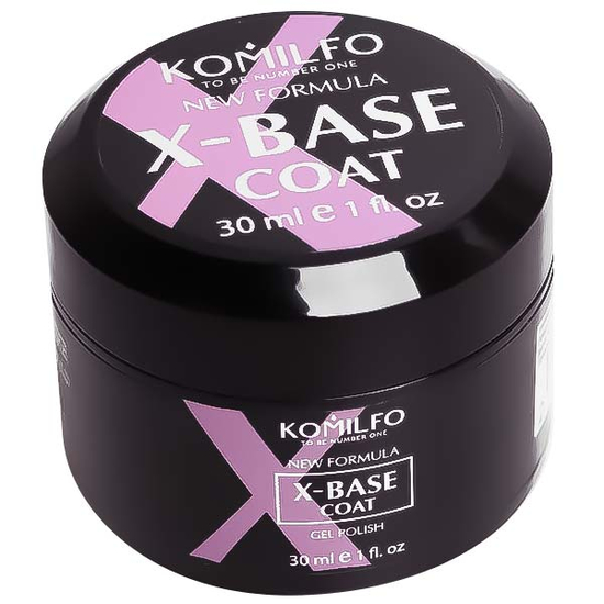 Komilfo X-Base Coat – New Formula – база для гель-лака, 30 мл (баночка), Об`єм: 30 мл банка
