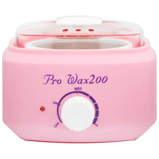 Воскоплав баночный Pro-wax 200, для воска в банке, в таблетках, в гранулах, цвет розовий