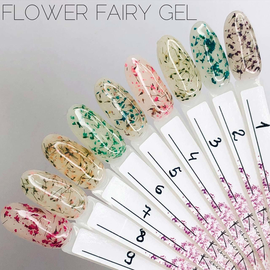 Гель SAGA Flower Fairy Gel №7 с сухоцветами, 5 мл, Колір: 73