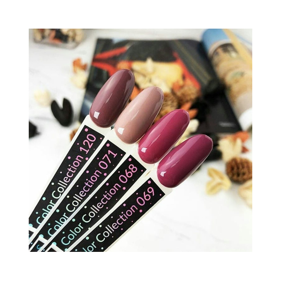 Гель-лак Kira Nails №071 (бежево-коричневий з мікроблеском), 6 мл4