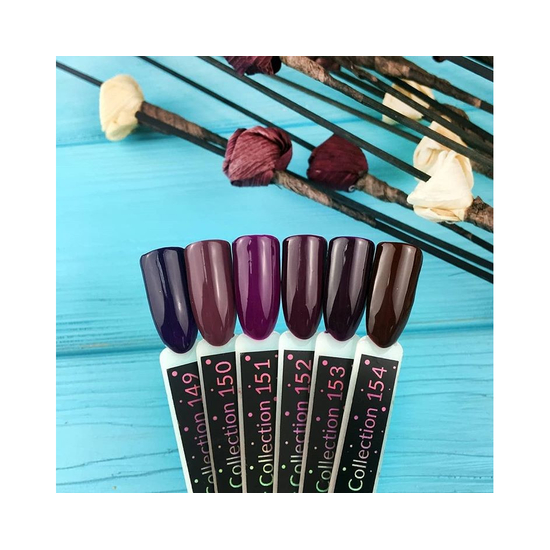 Гель-лак Kira Nails №151 (баклажанний, емаль), 6 мл3