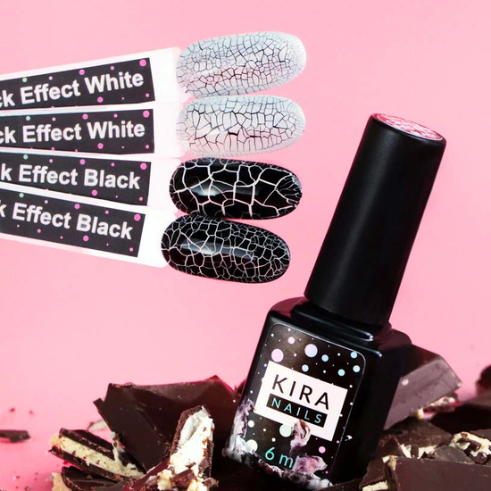 Гель-лак Kira Nails Crack Effect Black (чорний для кракелюра), 6 мл, Колір: Black3
