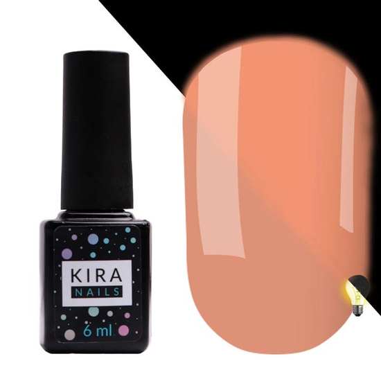 Гель-лак Kira Nails FLUO 005 (рожевий, флуоресцентний), 6 мл, Колір: 005