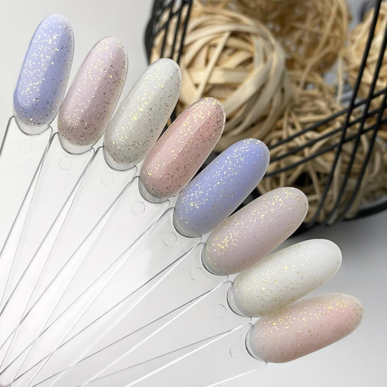 ART Top Shine Gold - топ для гель-лака с мелкими золотыми хлопьями, 10 мл, Цвет: Gold3