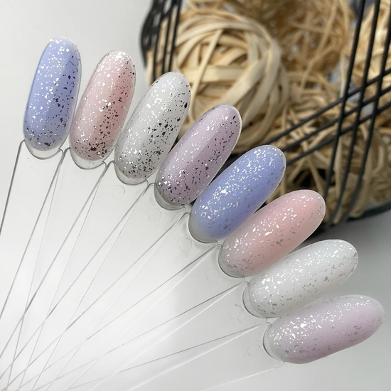 ART Top Shine Silver - топ для гель-лака с мелкими серебристыми хлопьями, 10 мл, Цвет: Silver3