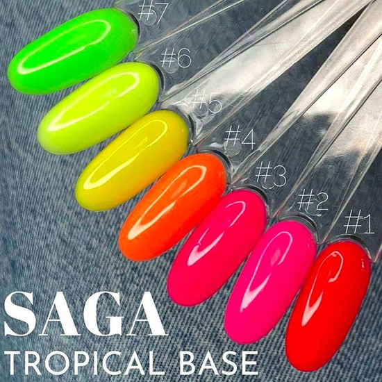 Неоновая база SAGA Tropical Base №5, 8 мл, Цвет: 5
3