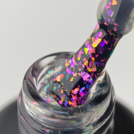 ART No Wipe Chameleon Top 002 - топ без липкого слоя с хлопьями единорог, 10 мл, Цвет: 0022