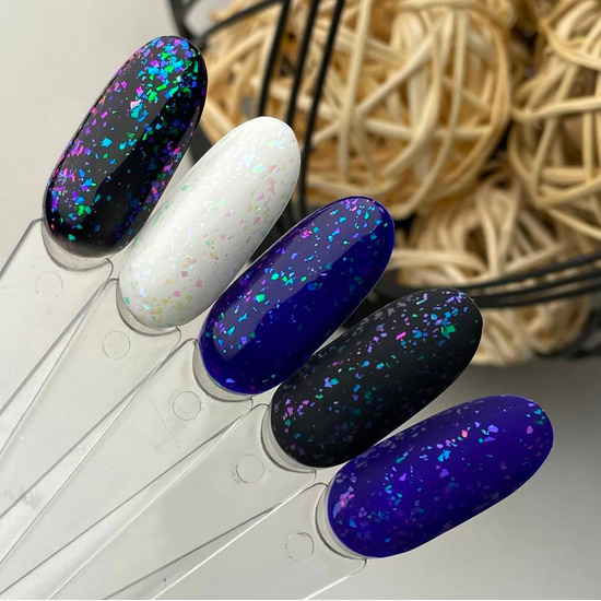 ART No Wipe Chameleon Top 003 - топ без липкого слоя с хлопьями единорог, 10 мл, Цвет: 0033