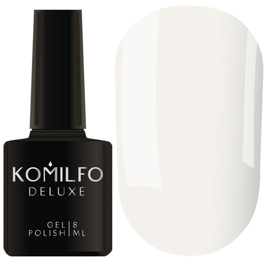 Komilfo No Wipe Milky White Top - топ без липкого шару, молочно-білий, 8 мл, Колір: Milky White
