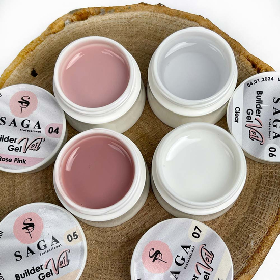 Гель для наращивания SAGA Builder Gel Veil №5 Nude 30 мл, Объем: 30 мл, Цвет: Nude4
