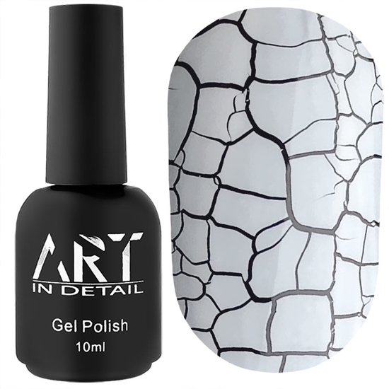 Гель-лак ART Crack Effect White (белый для кракелюра), 10 мл, Цвет: White
