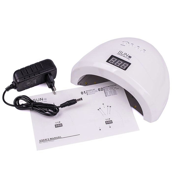 LED + UV лампа SUN 1S WHITE 48 вт3