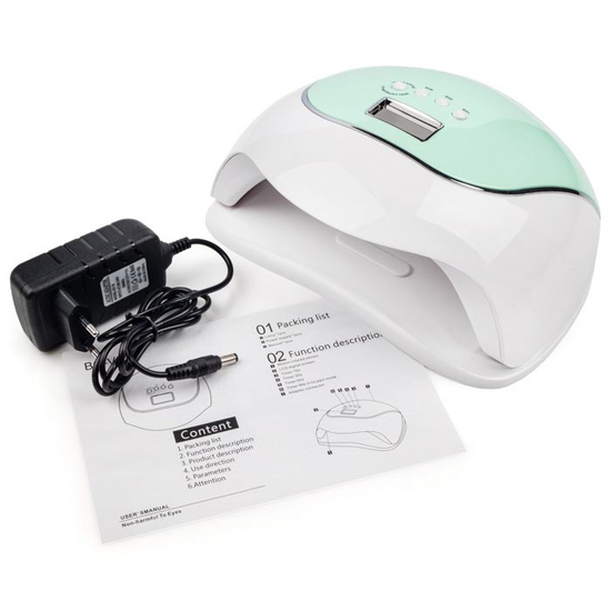 LED + UV лампа SUN BQ-V5 120 вт MACAROON GREEN3