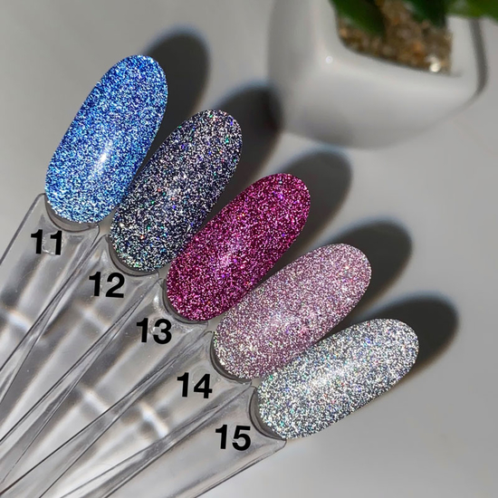 Гель-лак світловідбиваючий SAGA Fiery Gel №11, 10 мл, Колір: 114